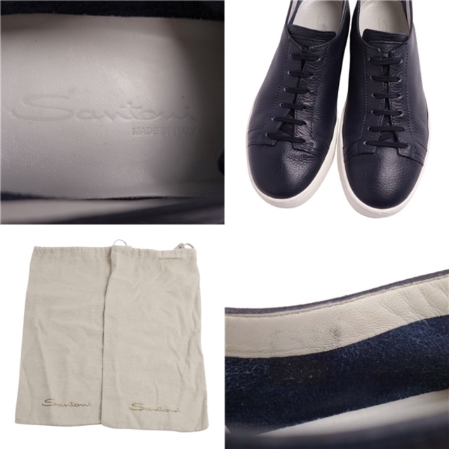 Santoni - サントーニ Santoni スニーカー レースアップ カーフ Santoni - サントーニ Santoni スニーカー レースアップ カーフ