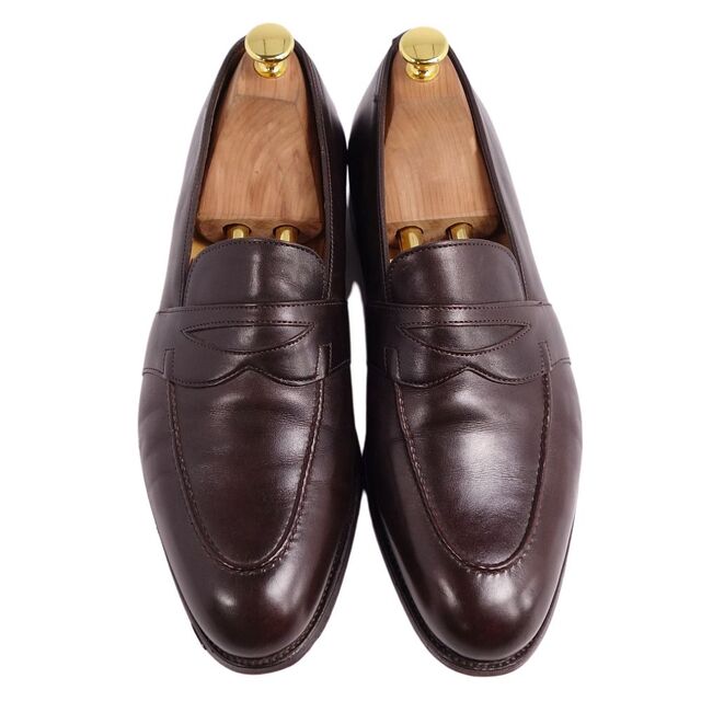 美品 ジョンロブ JOHN LOBB ローファー FENCOTE フェンコート カーフレザー 革靴 メンズ イングランド製 8(26.5cm相当) ブラウン