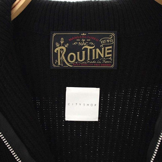 販売特注 シティショップ 22AW ニット セーター 長袖 ハーフジップ
