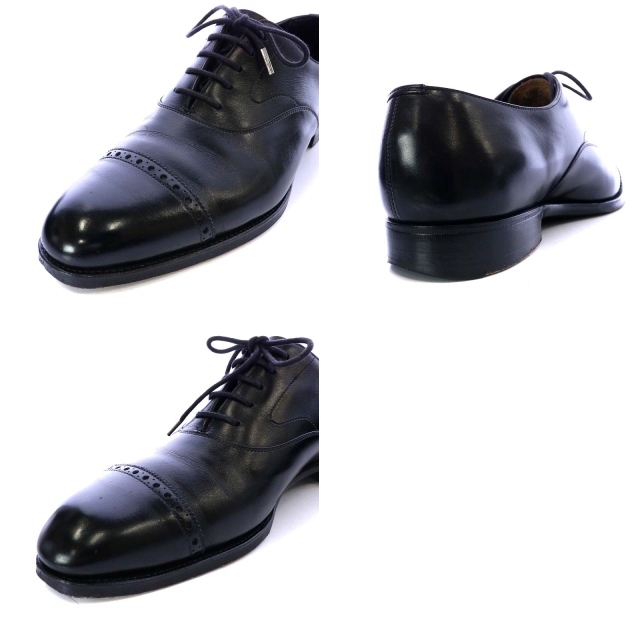 EDWARD GREEN(エドワードグリーン)のエドワードグリーン バークレー ビジネスシューズ パンチドキャップ 6.5 黒 メンズの靴/シューズ(ドレス/ビジネス)の商品写真