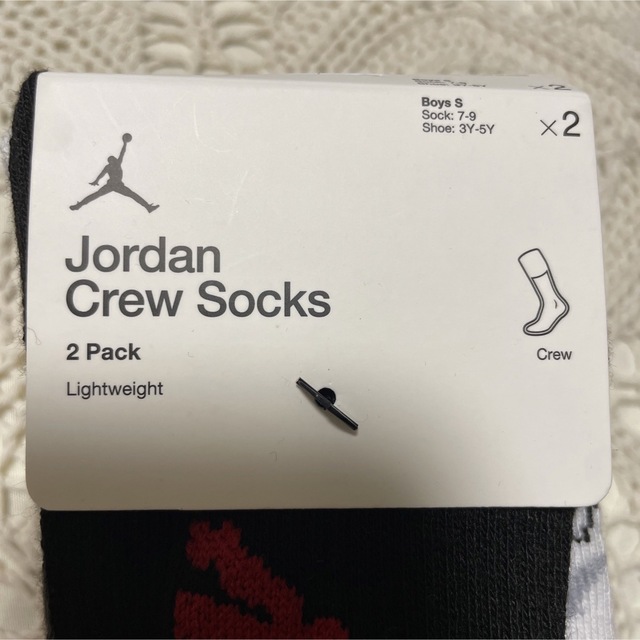 Jordan Brand（NIKE）(ジョーダン)のジョーダン⭐︎キッズ靴下2足セット新品未使用 キッズ/ベビー/マタニティのこども用ファッション小物(靴下/タイツ)の商品写真