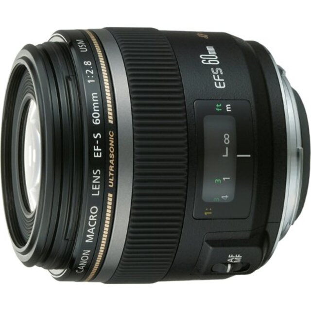 中古】Canon 単焦点マクロレンズ EF-S60mm F2.8マクロ USM APS-C対応