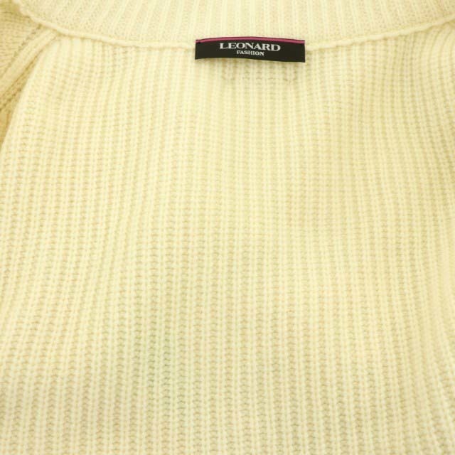 LEONARD(レオナール)のレオナール ファッション 20年 フラワーニットケープ ハイネック 畦編み 3 レディースのトップス(ニット/セーター)の商品写真