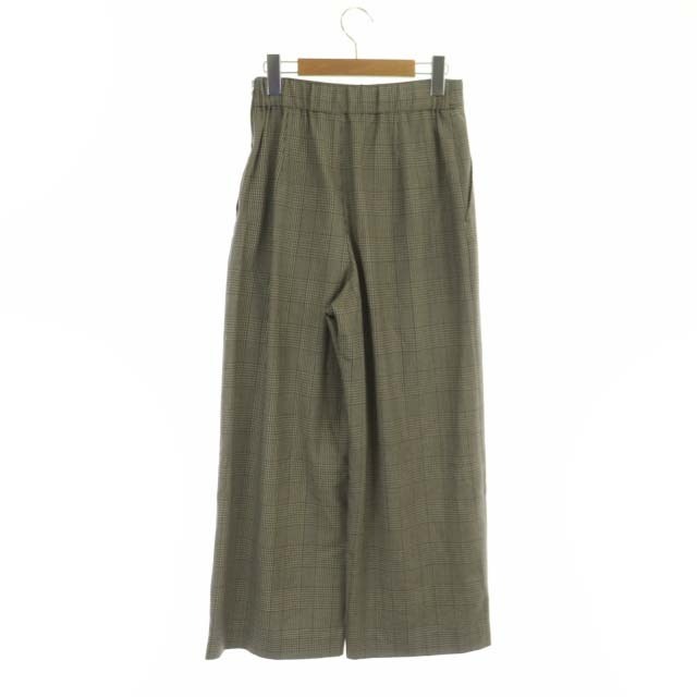 マカフィー トゥモローランド 21AW ワイドクロップドパンツ グレンチェック