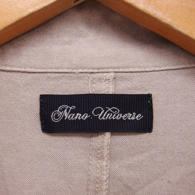 nano・universe(ナノユニバース)のナノユニバース nano universe フレアワンピース ロープ刺繍 七分袖 レディースのワンピース(ミニワンピース)の商品写真