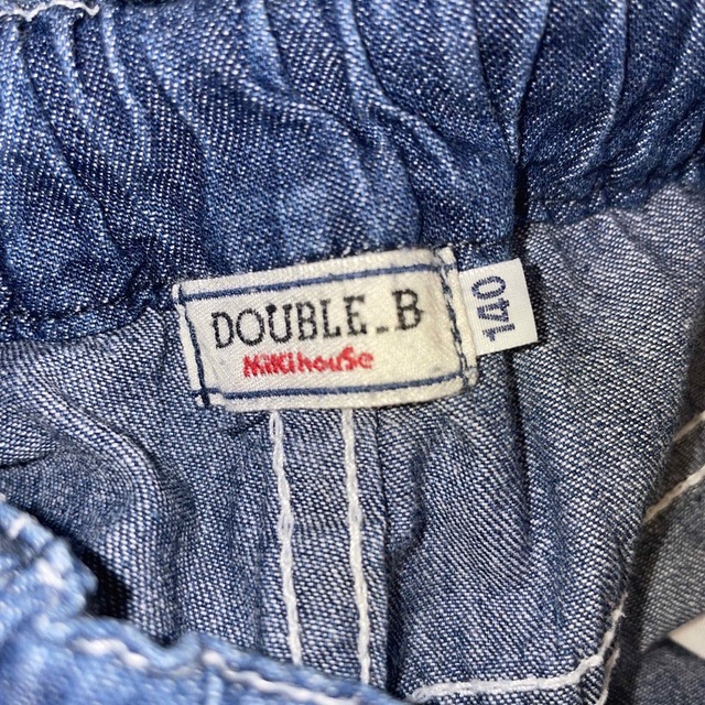 DOUBLE.B(ダブルビー)の【中古】ダブルＢ　デニムハーフパンツ　140 キッズ/ベビー/マタニティのキッズ服男の子用(90cm~)(パンツ/スパッツ)の商品写真