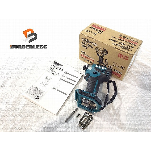 工具☆未使用 最新型☆makita マキタ 18V 充電式インパクトドライバ TD173DZ 青/ブルー 本体のみ 70195