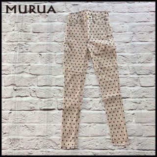 ムルーア(MURUA)のMURUA　ムルーア　パンツ　スキニー　スリム　タイト　ドット柄【03】(カジュアルパンツ)