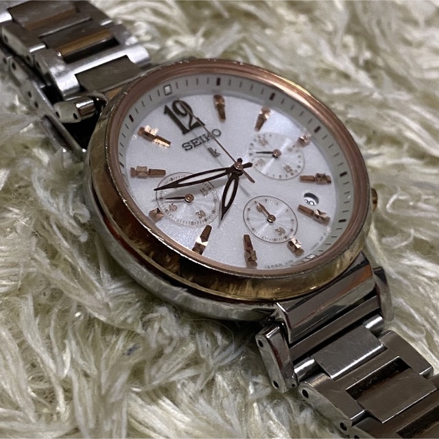SEIKO(セイコー)のSEIKO LUKIA SSVS034 ソーラー時計 クロノグラフ レディースのファッション小物(腕時計)の商品写真