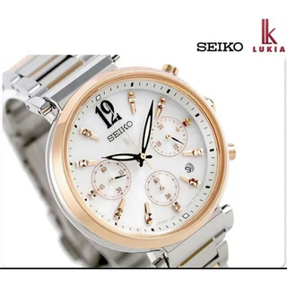 セイコー(SEIKO)のSEIKO LUKIA SSVS034 ソーラー時計 クロノグラフ(腕時計)