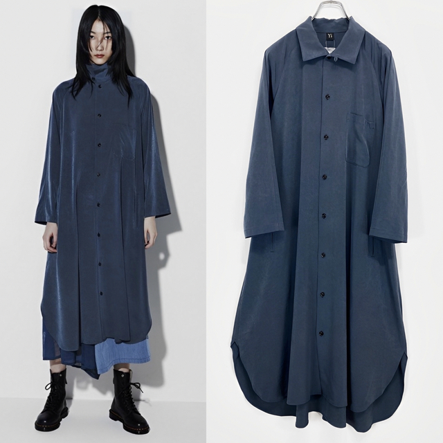 Y's - Y's Ta/Pe de CHINE LONG SHIRT DRESS ブルー1の通販 by baum