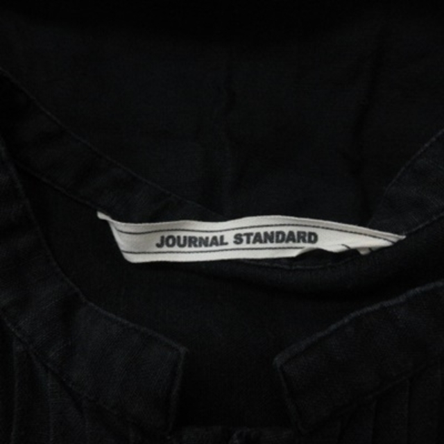 JOURNAL STANDARD(ジャーナルスタンダード)のジャーナルスタンダード チュニック 半袖 麻混 リネン混 黒 ブラック /YI レディースのトップス(チュニック)の商品写真