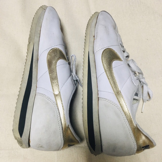 靴/シューズ★レア★NIKE（ナイキ） 9 27cm 白/金 90s ツートン　ヴィンテージ