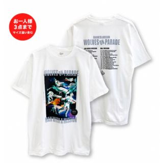 マンウィズアミッション(MAN WITH A MISSION)の【Mサイズ】マンウィズ W.O.PツアーTシャツ　ホワイト(ミュージシャン)