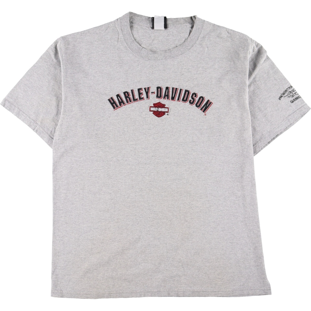 ハーレーダビッドソン Harley-Davidson 袖刺繍 モーターサイクル バイクTシャツ メンズL /eaa331779