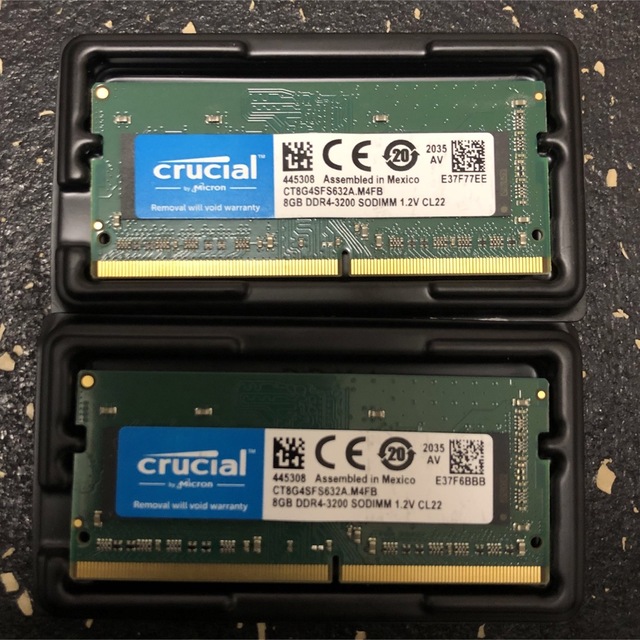 crucial DDR4-3200 8GB 2枚 16GB