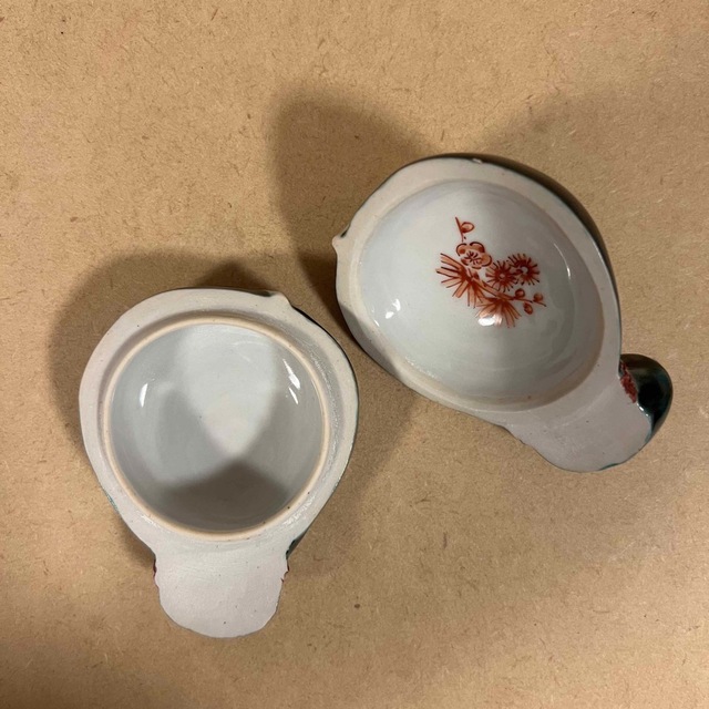 未使用 九谷焼 浅蔵五十吉 福の子 香合 茶道具 煎茶道具 香箱 鼠 縁起物