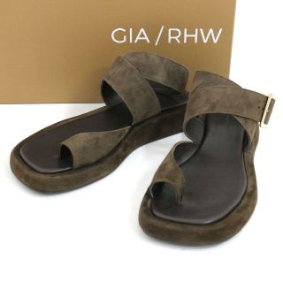 アパルトモンドゥーズィエムクラス(L'Appartement DEUXIEME CLASSE)のアパルトモン購入 GIA / RHW 22SS スウェードレザーサンダル(サンダル)