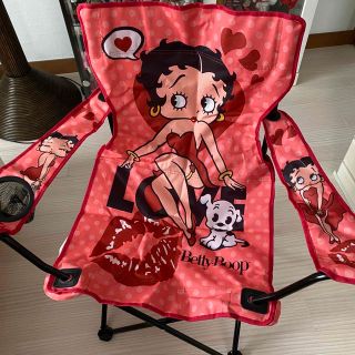 betty boop ベティちゃんの激カワ❤️レアなアウトドアチェア②💕(テーブル/チェア)