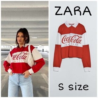 ザラ(ZARA)のZARA　COCA-COLA　ポロシャツ　コカ・コーラ　Sサイズ(トレーナー/スウェット)