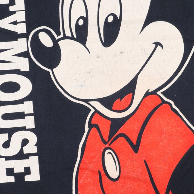 80~90年代 DISNEY CHARACTER FASHIONS MICKEY MOUSE ミッキーマウス キャラクタープリントTシャツ USA製 メンズXXL ヴィンテージ /eaa328669