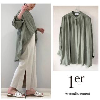 値下げ！テンセルリネントップス　1er Arrondissement✨新品未使用