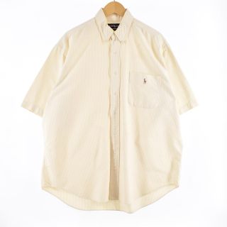 ラルフローレン(Ralph Lauren)の古着 ラルフローレン Ralph Lauren BIG SHIRT 半袖 ボタンダウンシャツ メンズXL /eaa329903(シャツ)