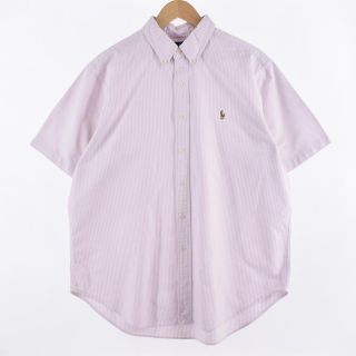 ラルフローレン(Ralph Lauren)の古着 ラルフローレン Ralph Lauren CLASSIC FIT クラシックフィット 長袖 ボタンダウンストライプシャツ メンズXL /eaa329907(シャツ)