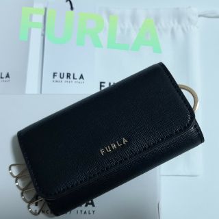 フルラ(Furla)の【新品】FURLA　キーケース　ブラック(キーケース)