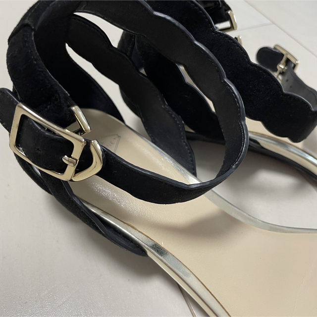 黒　ストラップサンダル　24.5㎝ レディースの靴/シューズ(サンダル)の商品写真