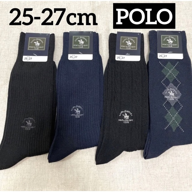 Polo Club(ポロクラブ)の【新品】ポロクラブ　メンズソックス　4足　紳士　靴下　① メンズのレッグウェア(ソックス)の商品写真