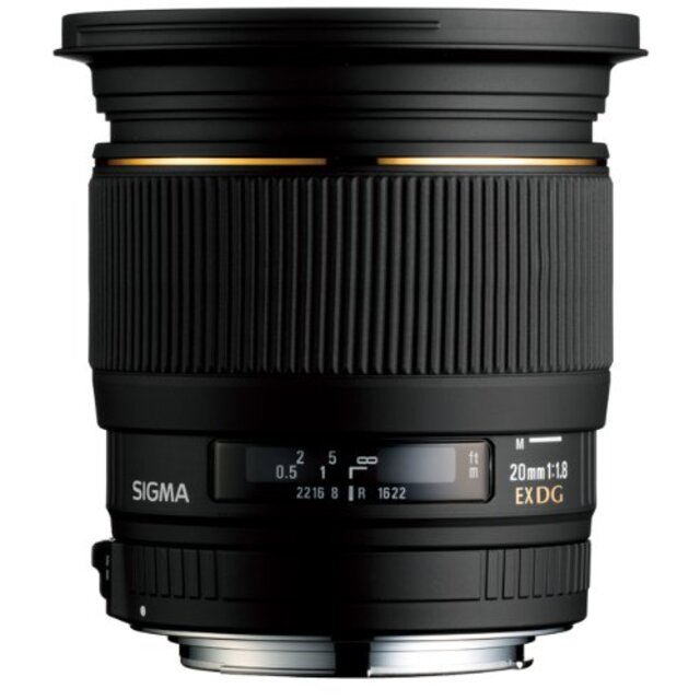 SIGMA 単焦点広角レンズ 20mm F1.8 EX DG ASPHERICAL RF キヤノン用