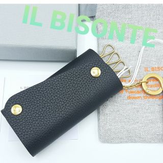 イルビゾンテ(IL BISONTE)の【新品】IL BISONTE　キーケース　黒(キーケース)