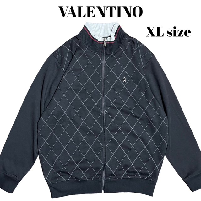 GIANNI VALENTINO トラックジャケット アーガイル ワンポイント