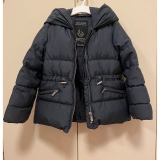 ザラ(ZARA)のZARA GIRLS 110 ダウン　コート　ネイビー(ジャケット/上着)