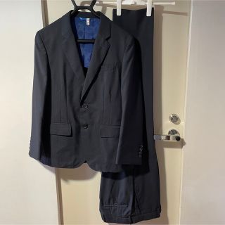 希少サイズ　LANVIN EN BLUE セットアップ　ネイビー　ストライプ