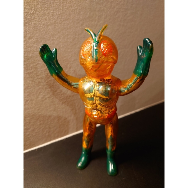 希少!当時モノ 仮面ライダー1号 クリア(スケルトン)ソフビ ポピー