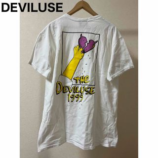 デビルユース(Deviluse)のDEVILUSE デビルユース サイズ L T-シャツ 白 ホワイト 半袖(Tシャツ/カットソー(半袖/袖なし))