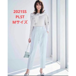 プラステ(PLST)のほぼ新品＊蛯原友里さん着 PLST エッグシルエットテーパードパンツ(カジュアルパンツ)