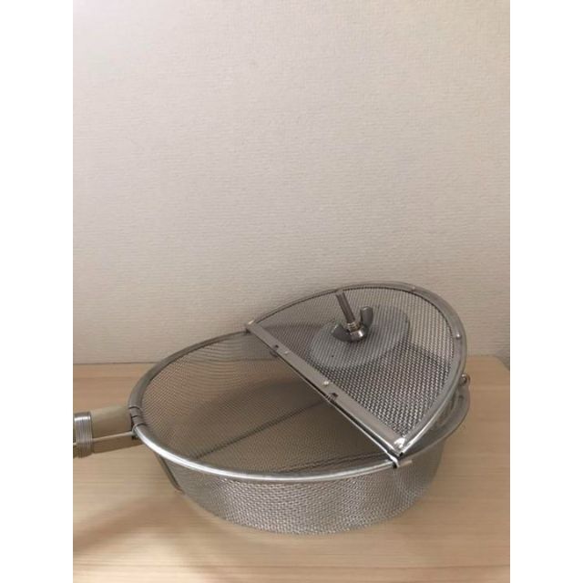 温度計付き手網焙煎機　サンプルロースター　焙煎器　焙煎機　手網　煎り網　珈琲焙煎 インテリア/住まい/日用品のキッチン/食器(調理道具/製菓道具)の商品写真