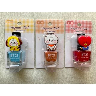 ビーティーイシビル(BT21)の【新品】BT21 PEELING NAIL POLISH x3 💅 (キャラクターグッズ)