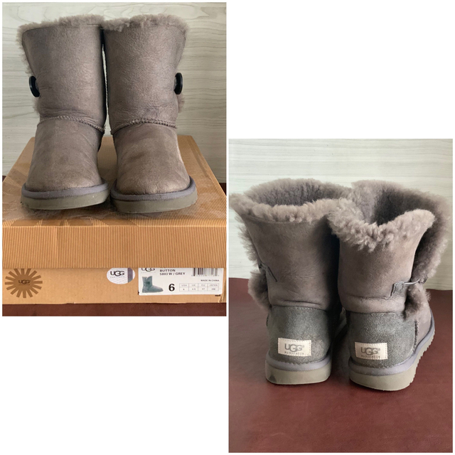 UGG(アグ)のUGG【23㎝位】★ベイリーボタン5803☆クリーニングお手入れ済 レディースの靴/シューズ(ブーツ)の商品写真