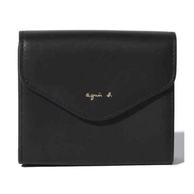 完売品 agnes b. アニエス ベー 財布 コンパクト ミニウォレット 黒 - 財布