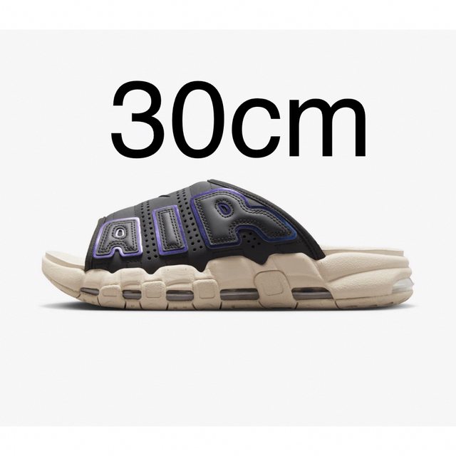 30cm nike モアテン サンダル black and sanddrift-