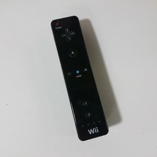 ウィー(Wii)のWiiリモコン 黒 ブラック 任天堂 ニンテンドー純正品 コントローラー匿名配送(家庭用ゲーム機本体)