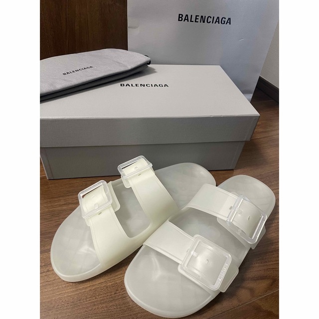 BALENCIAGA新品未使用 BALENCIAGA バレンシアガ サンダル 42  クリア