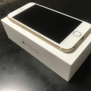アップル(Apple)のiPhone6 128GB ゴールド(携帯電話本体)