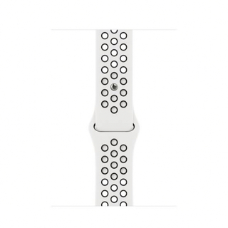 アップルウォッチ(Apple Watch)の45mmケース用サミットホワイト/ブラックNikeスポーツバンド(腕時計(デジタル))