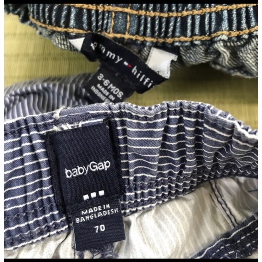 PETIT BATEAU(プチバトー)の男児まとめ売り　70 プチバトー　トミーヒルフィガー　TommyHILFIGER キッズ/ベビー/マタニティのベビー服(~85cm)(Ｔシャツ)の商品写真