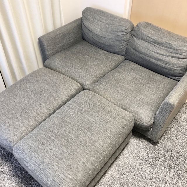 ニトリ - ※引取限定※ニトリ 2人用布張りソファ(CA1 DR-GY)の通販 ニトリ - ※引取限定※ニトリ 2人用布張りソファ(CA1 DR-GY)の通販